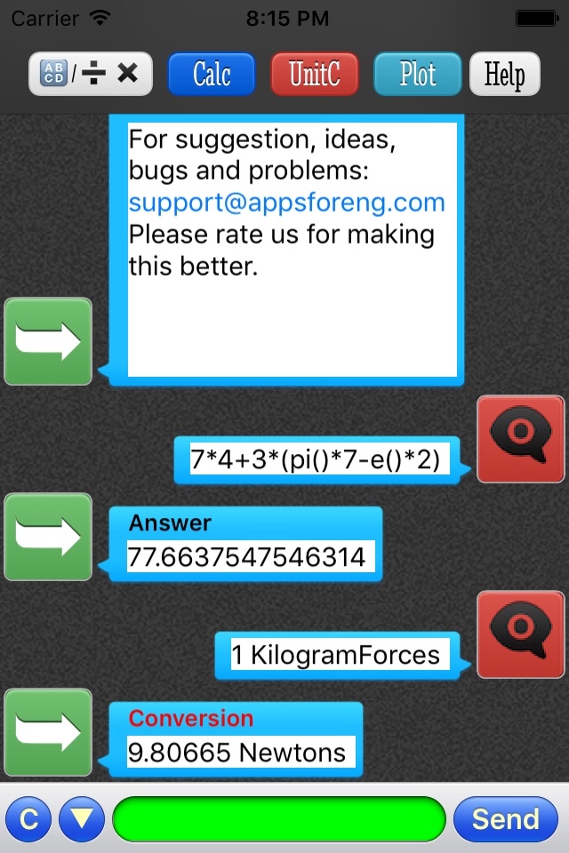 Chatting Calculator screenshot 4