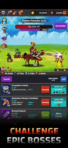 Game screenshot Tower Quest: Pixel Idle RPG apk