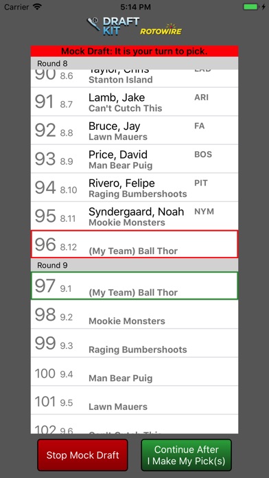 Fantasy Baseball Draft Kit '18 screenshot 3