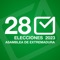 "28M Elecciones a la Asamblea de Extremadura” es la aplicación oficial y gratuita que el Gobierno de la Junta de Extremadura pone a disposición de los ciudadanos para consultar los resultados provisionales de las elecciones a la Asamblea General del 28 de Mayo de 2023