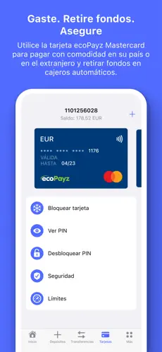 Captura de Pantalla 5 ecoPayz – Pagos en línea iphone