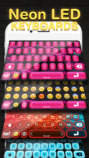 Neon LED Keyboard for iPhone - APP DOWNLOAD