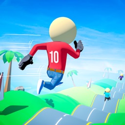 Hill Run Race- Flying Stickman