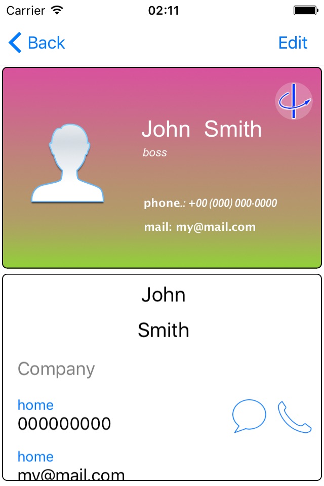 Business Card Holder Simple screenshot 3