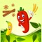 This app is featuring natural food such as Fruits, Vegetables, Spices, Grains