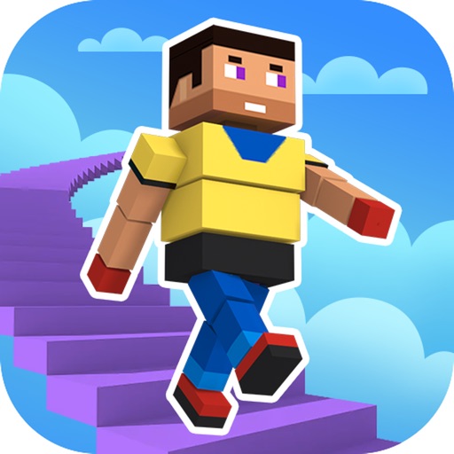 Stair Fall 3D Icon