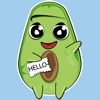 Kid avocado stickers & emoji