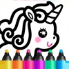 子供 ぬりえ ゲーム: お絵描き アプリ と 女の子 塗り絵 - iPadアプリ