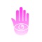 This app focuses on telling your future by palmistry