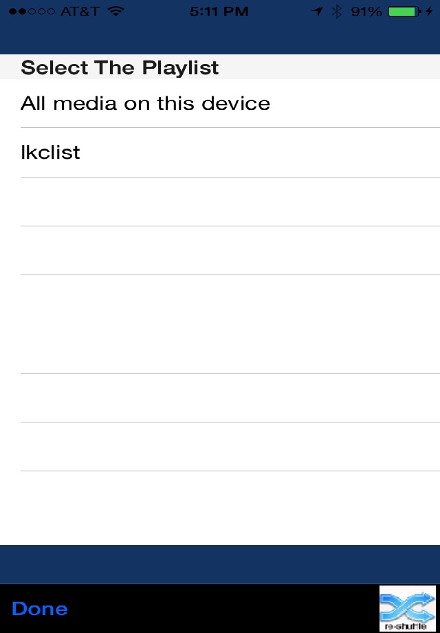LeewayShuffleSelect screenshot 2