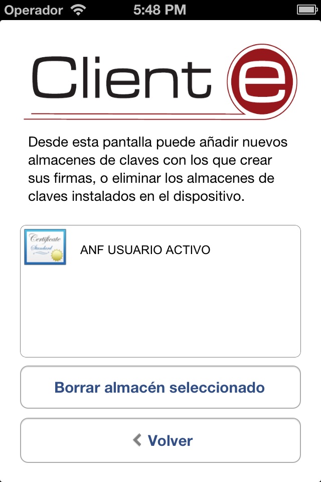 Cliente @firma movil screenshot 2