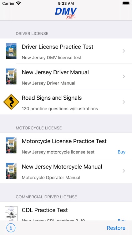 New Jersey DMV Test Prep