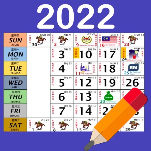 2022 calendar malaysia with holidays