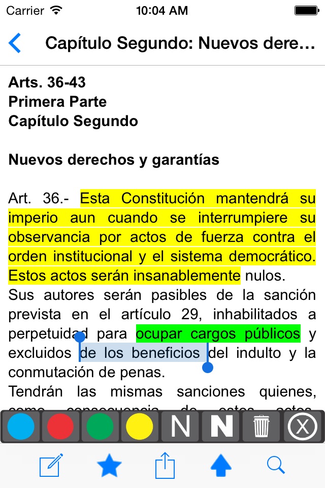 Constitución Argentina screenshot 2