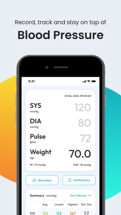 Blood Pressure - SmartBP Screenshot