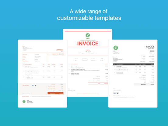 Zoho Invoice - Invoice Maker screenshot 3