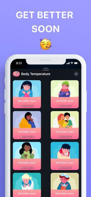 ‎Body Temperature App For Fever Screenshot