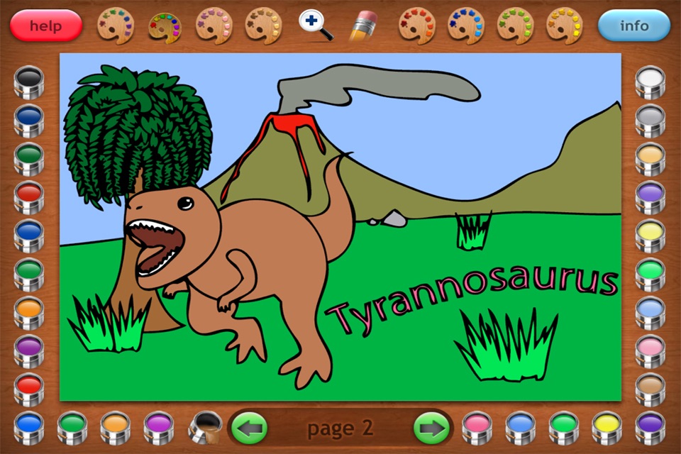 More Dinosaurs Coloring Book screenshot 2