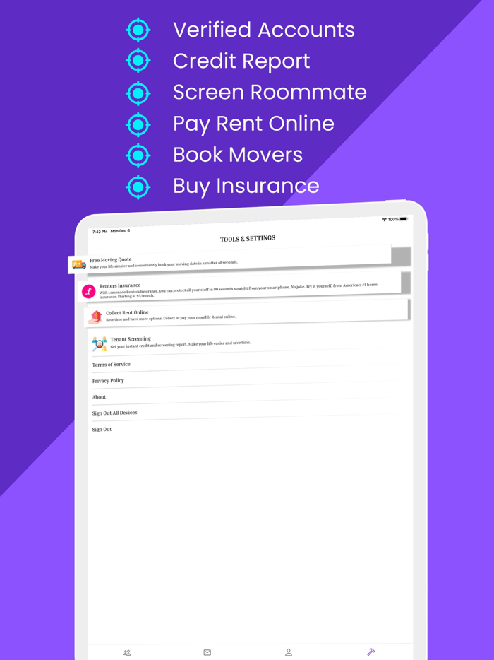 iROOMit Roommate Finder, Rooms
