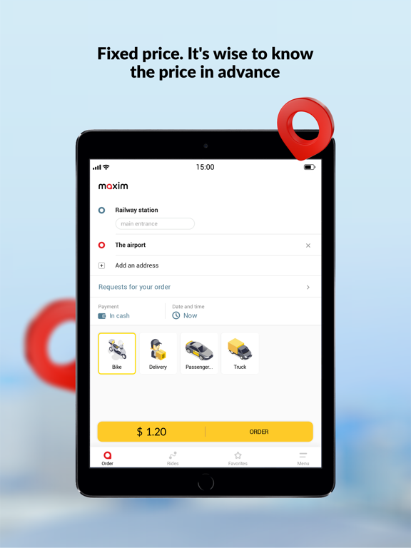 maxim — order taxi & delivery screenshot 2