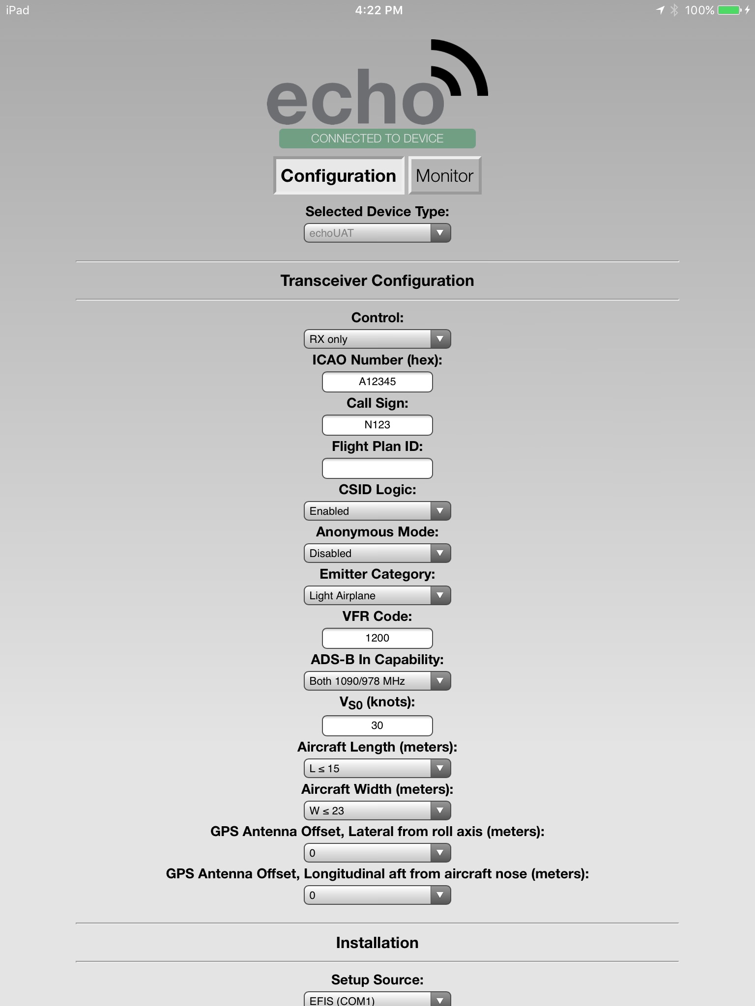 uAvionix Echo Installer screenshot 3