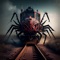 Icon Scary Spider Train 3D Survival