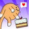 Cat Loves Cake is a skill game where you have to bounce your cat across the level without hitting any obstacles