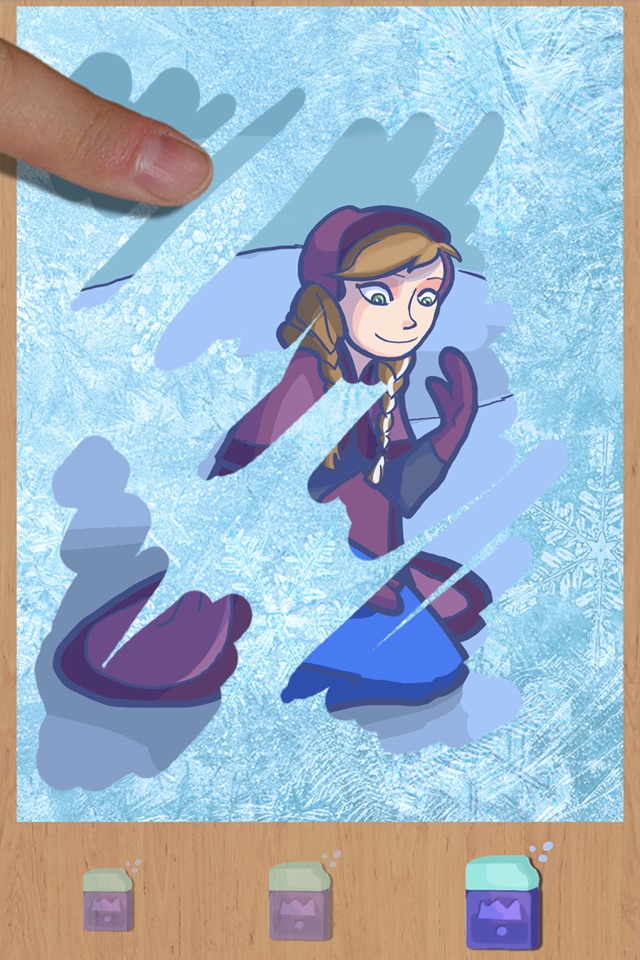 Pintar princesas de hielo screenshot 2