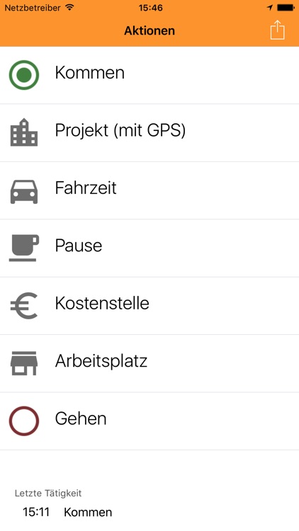 Mobile GPS Zeiterfassung