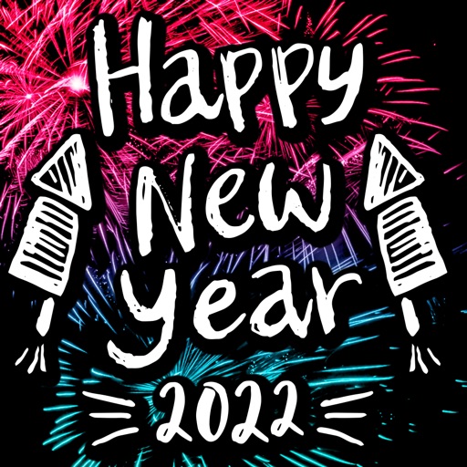 Hello 2022! Happy New Year! icon