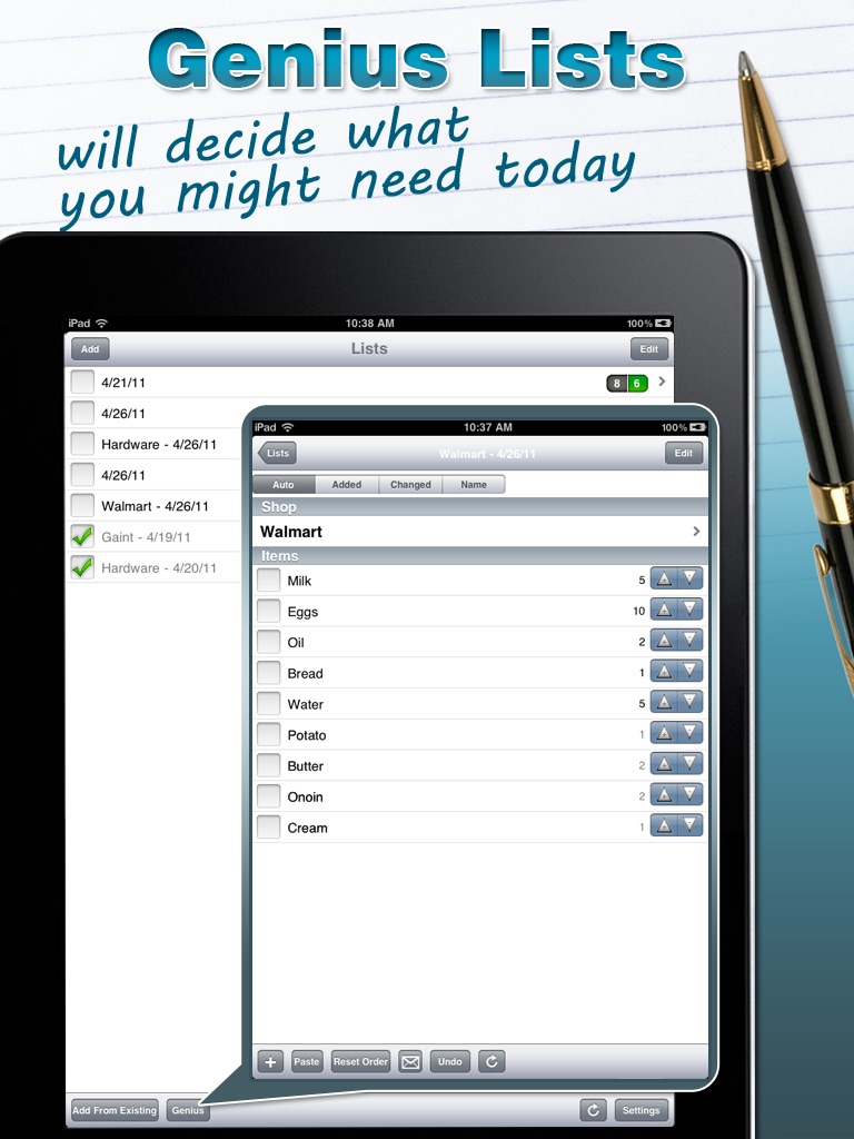 Genius Shopping Lists screenshot 2