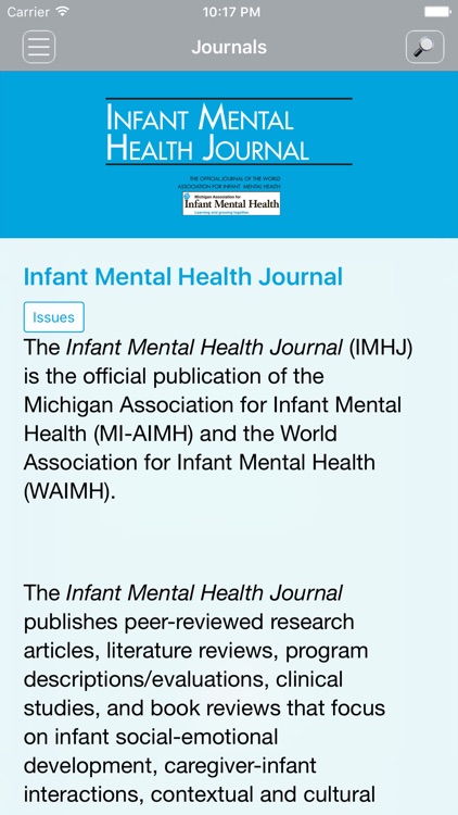 Infant Mental Health Journal