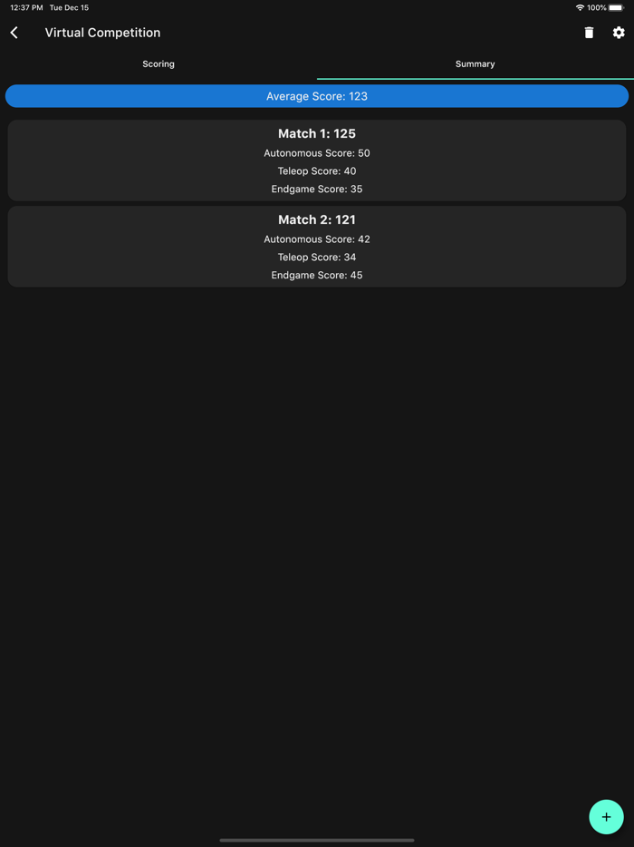 FTC Scouting and Scoring