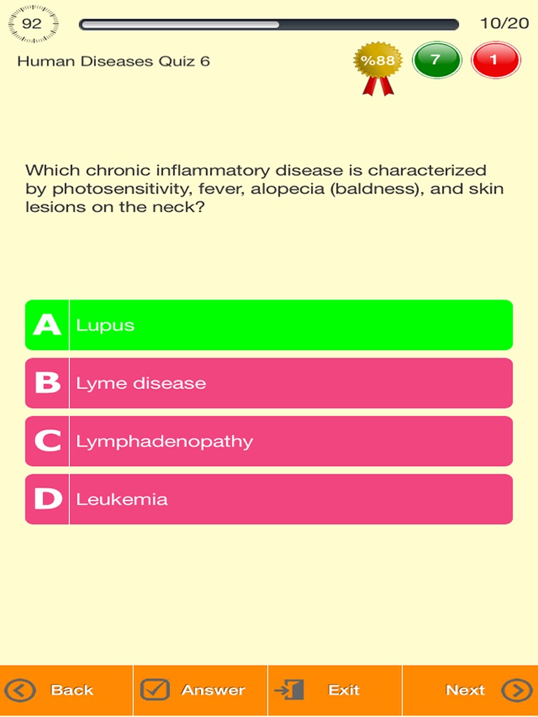 Nursing : Human Diseases Quiz screenshot 3