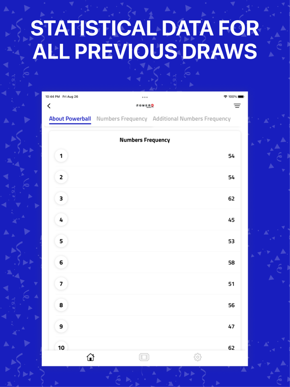 Lottery Number Frequency Data screenshot 2