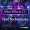 Whether it's text justification, animating text on a path, or creating stylized 3D text, Adobe After Effects CC is the perfect tool to use