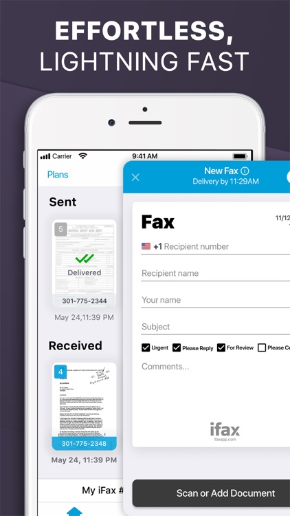 iFax: Fax from Phone ad free screenshot-0