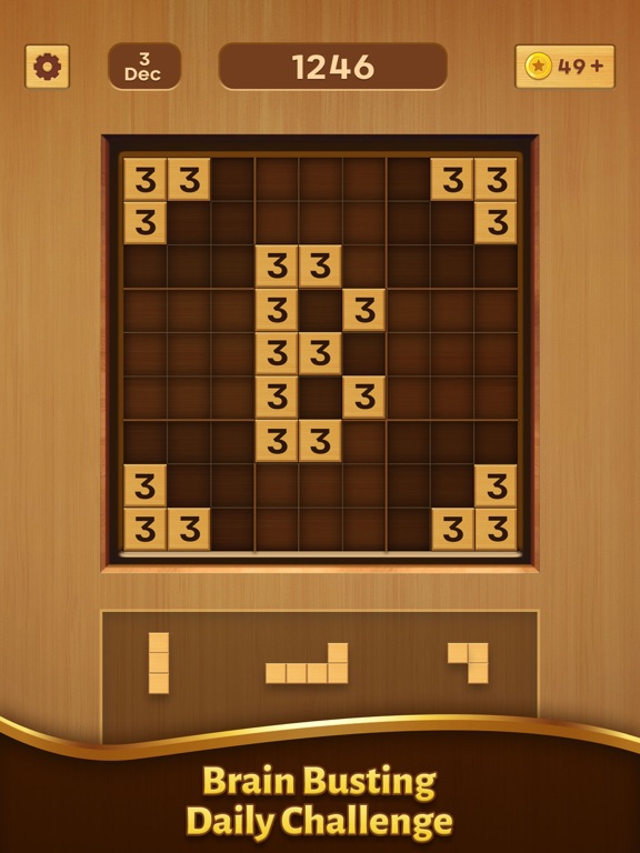 Wood Block Puzzle : Brain Game screenshot 2