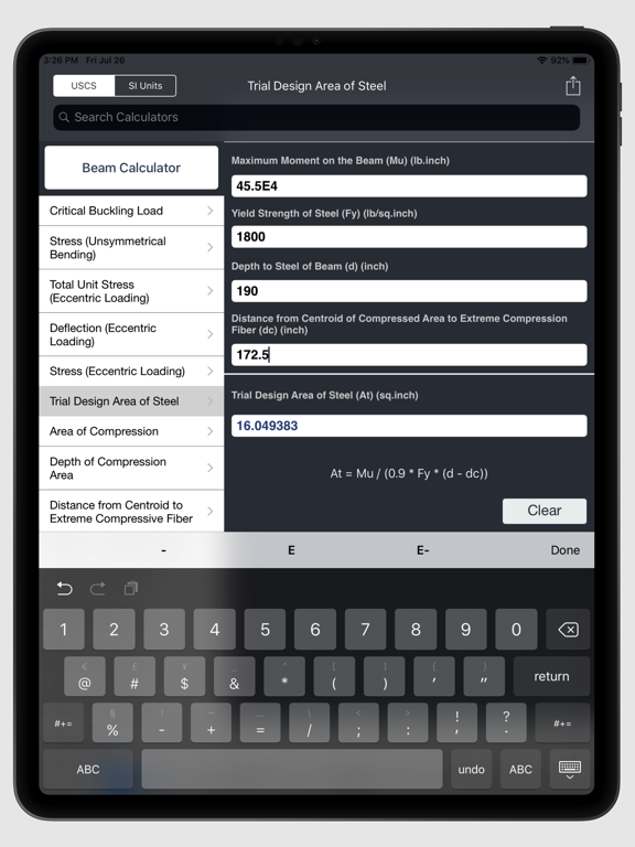 Beam Calculator screenshot 2