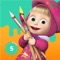 We are happy to introduce you Masha and the Bear Coloring Book by Numbers