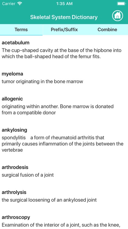 Skeletal System Medical Terms screenshot-5