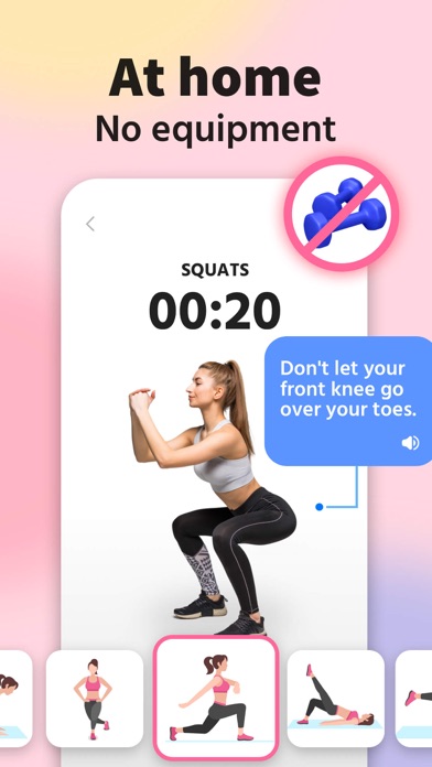 Female Fitness - Fit at Home screenshot 2