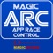 Magic ARC (App Race Control) App is a slot car system that allows users to wirelessly create and manage races 