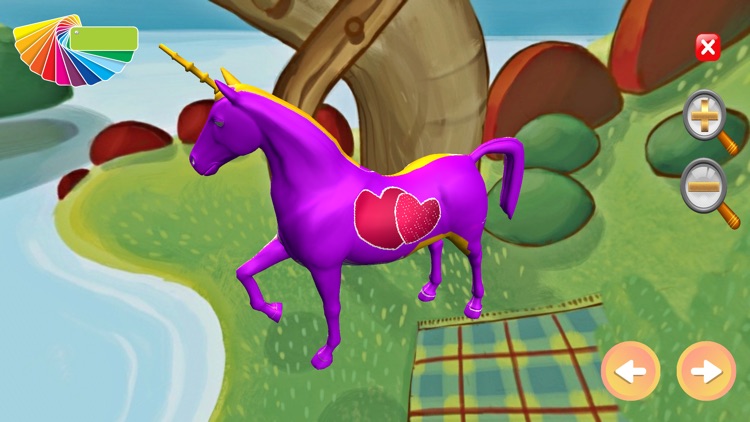 Unicorn 3D - Coloring Games screenshot-5