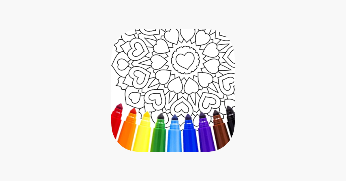 ‎Mandala Coloring Book Game on the App Store