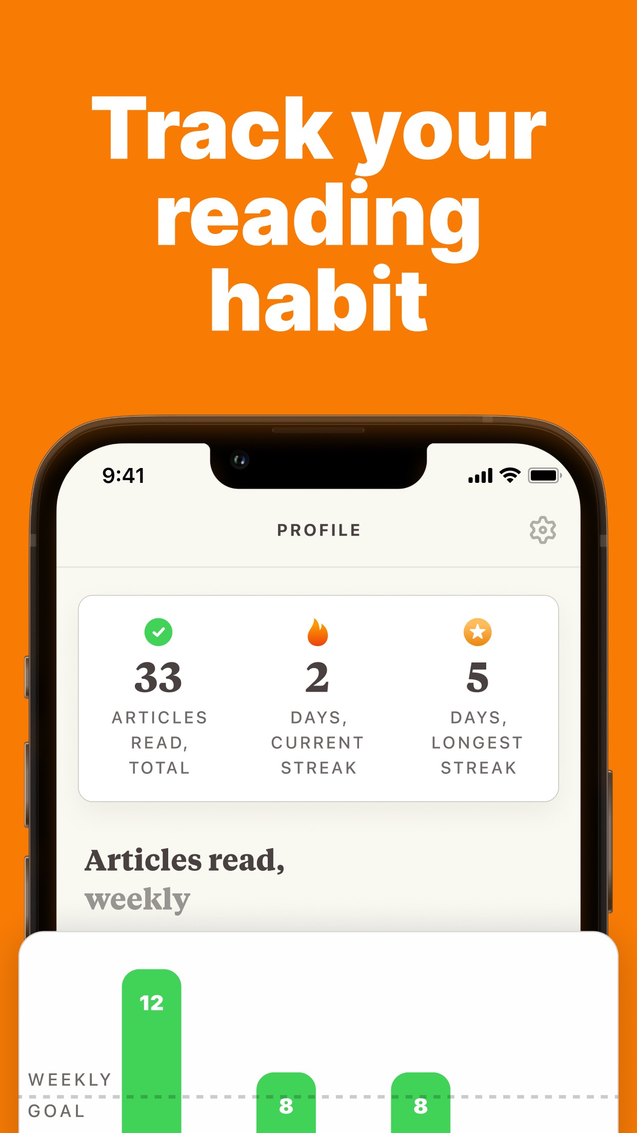 Screenshot do app Alfread: grow reading habit