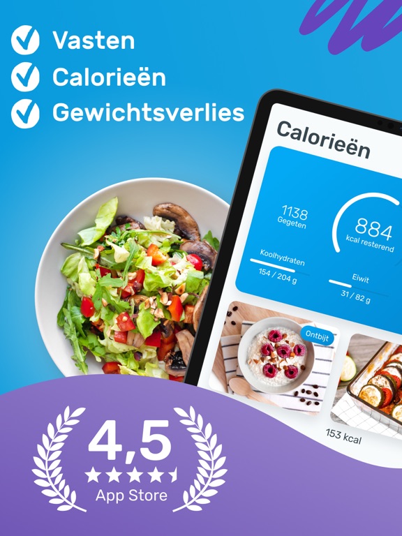 YAZIO - CalorieënTeller iPad app afbeelding 1