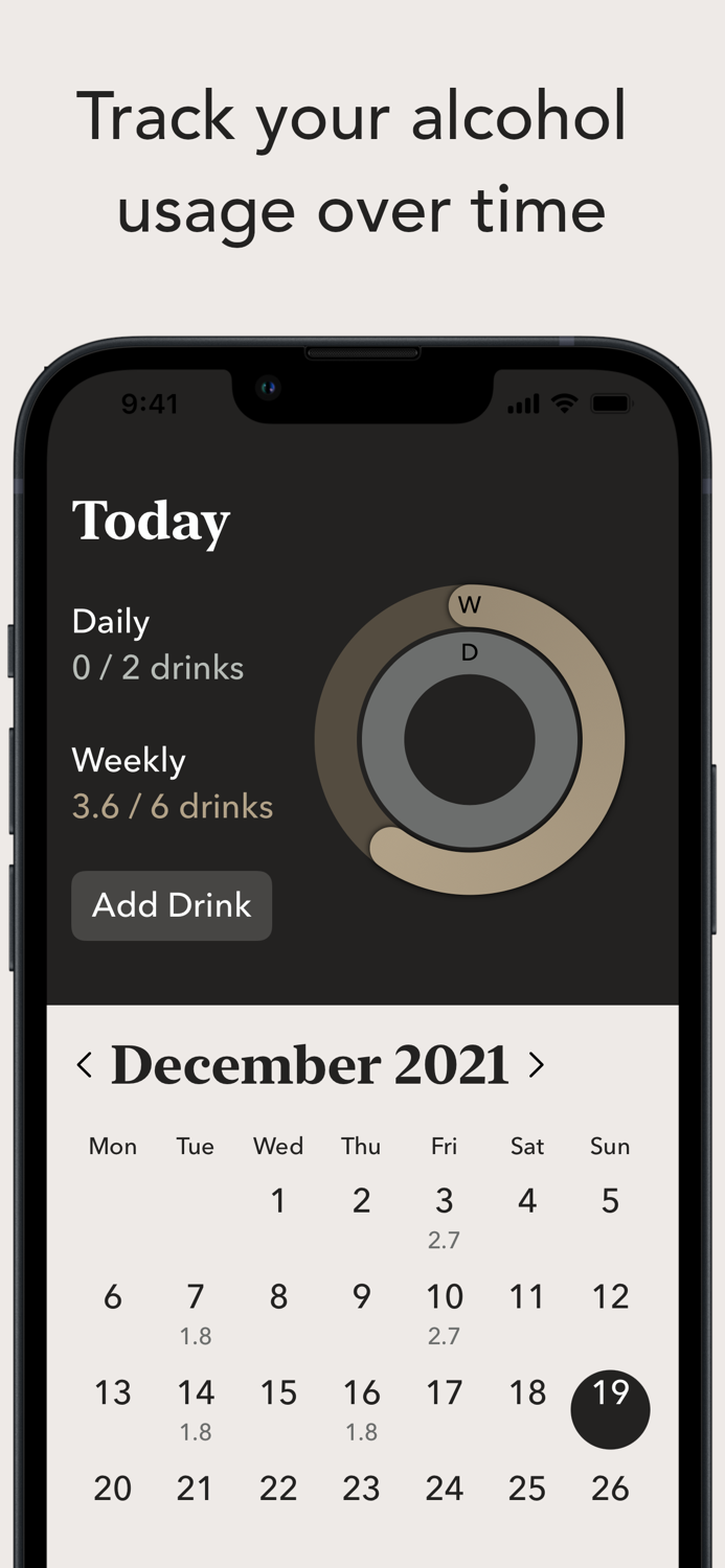 Last Call - an alcohol tracker