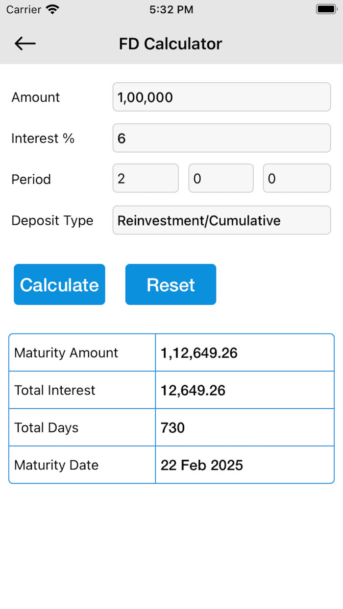 Interest Calculator