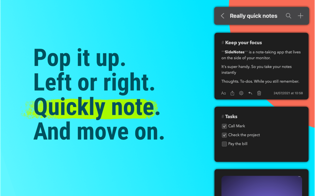 ‎SideNotes - Thoughts & Tasks Screenshot